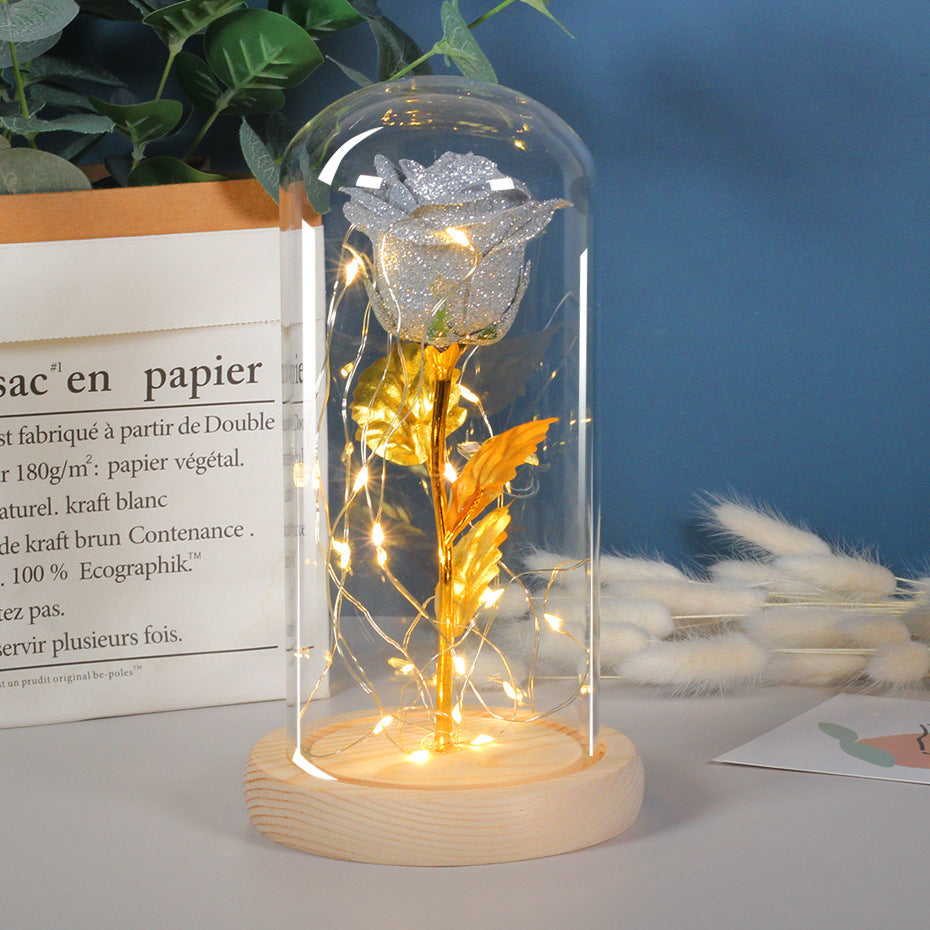 Magische Rosenlicht-Dekoration