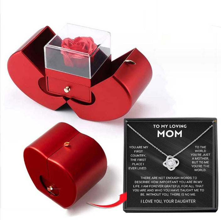 Ewige Rosen Schmuckbox Apfel