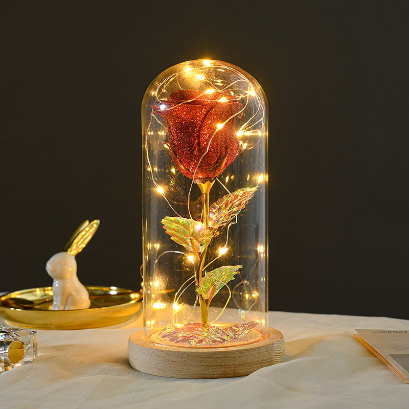 Magische Rosenlicht-Dekoration
