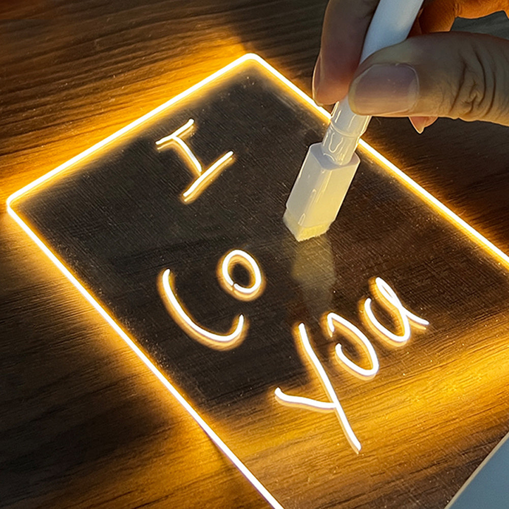 Leuchtendes Nachrichtenbrett mit LED