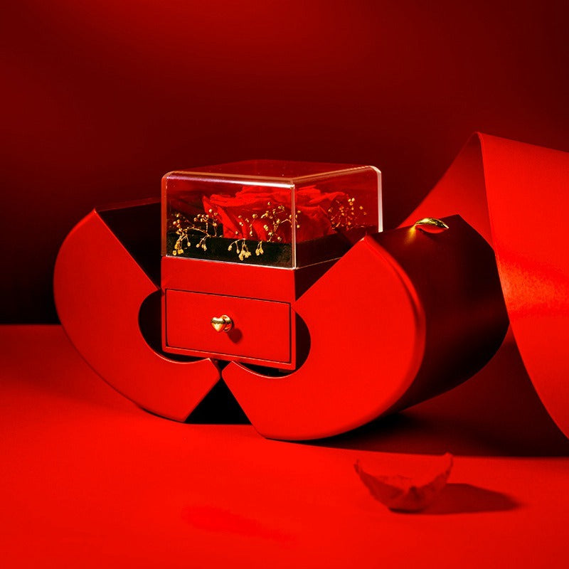 Ewige Rosen Schmuckbox Apfel