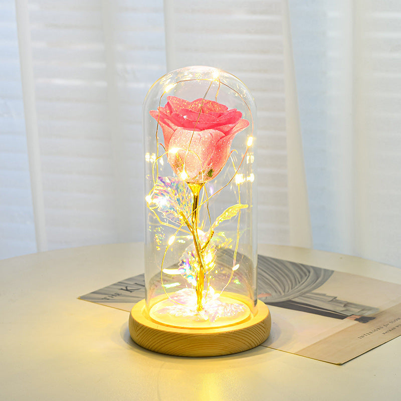 Magische Rosenlicht-Dekoration