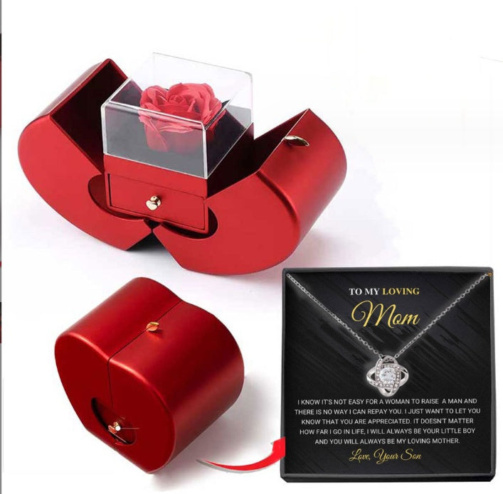 Ewige Rosen Schmuckbox Apfel
