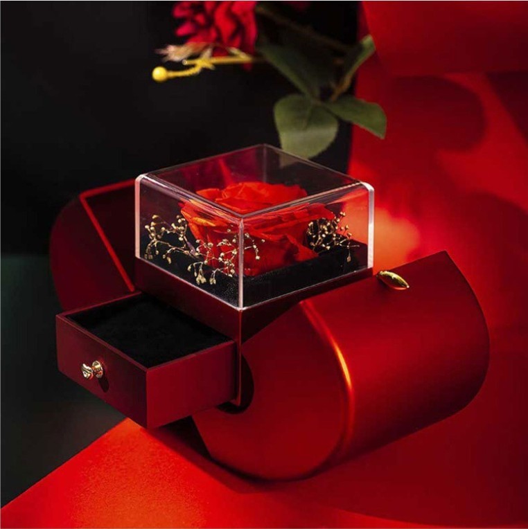 Ewige Rosen Schmuckbox Apfel