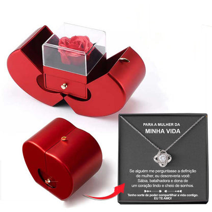Ewige Rosen Schmuckbox Apfel