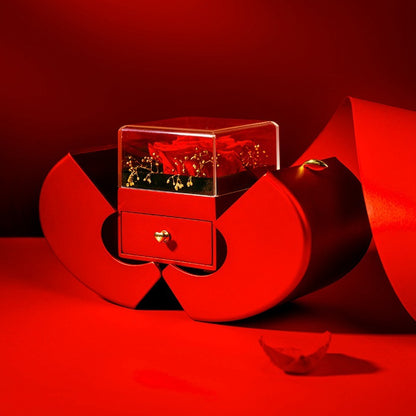 Ewige Rosen Schmuckbox Apfel